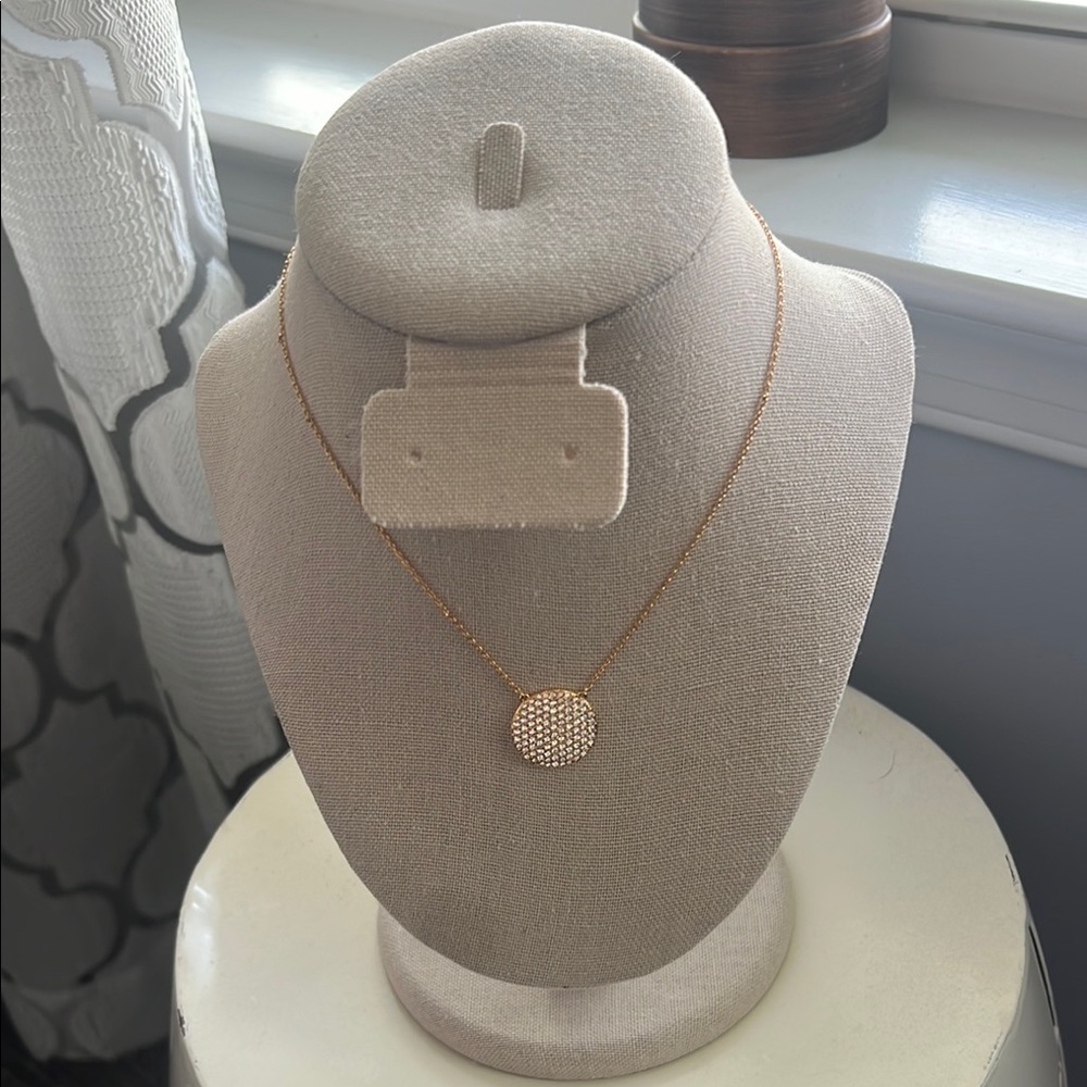 Touchstone Crystal Gold and crystal necklace